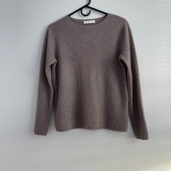 Gobi 100% Organic Cashmere Ribbed Crewneck Sweater Jumper | Size S - Picture 1 of 7